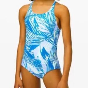 Ivivva Girls Lululemon Ocean Energy One Piece  Reversible Swimsuit